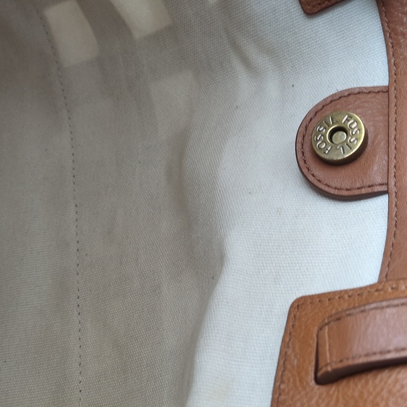 Fossil Rachel tote bag Leather and Canvas - Picture 9 of 10